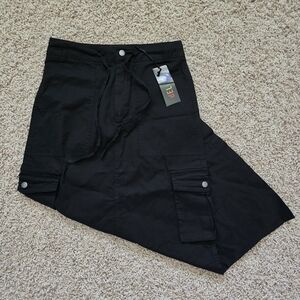 NWT Delia's by Dolls Kill Black Sense Of Wanderlust Cargo Skirt With Pockets